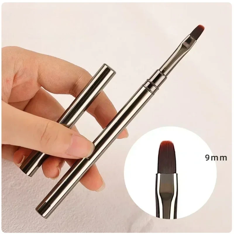1/12pcs Caneta de Cola para Unhas, Caneta Pincel para Gel UV, Pincel para Desenho e Pintura de Unhas, Ferramenta Profissional de Manicure
