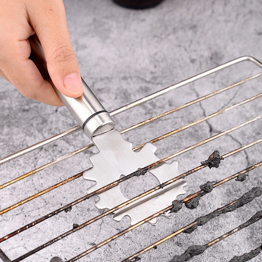 Multifunctional Grills Cleaning Scraper Barbecue Crevice Cleaning Tool For BBQ Mesh Camping Supplies Barbecue