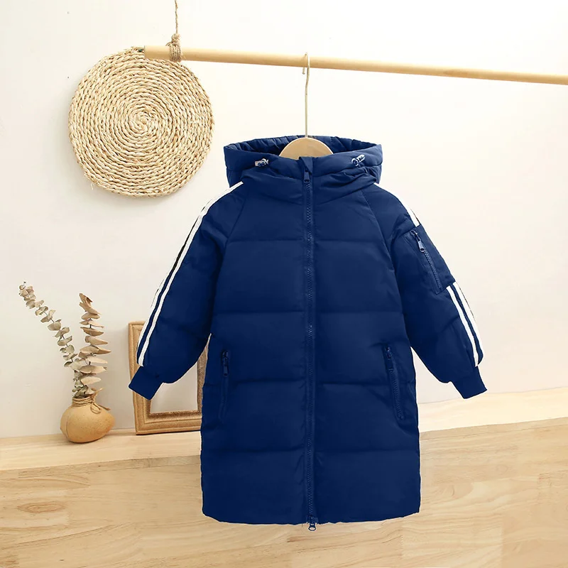 Boys Down Coat Jacket Cotton Outerwear Windbreak 2023 Vintage Thicken Velvet Winter Warm Ski Outfits Children\'s Clothing