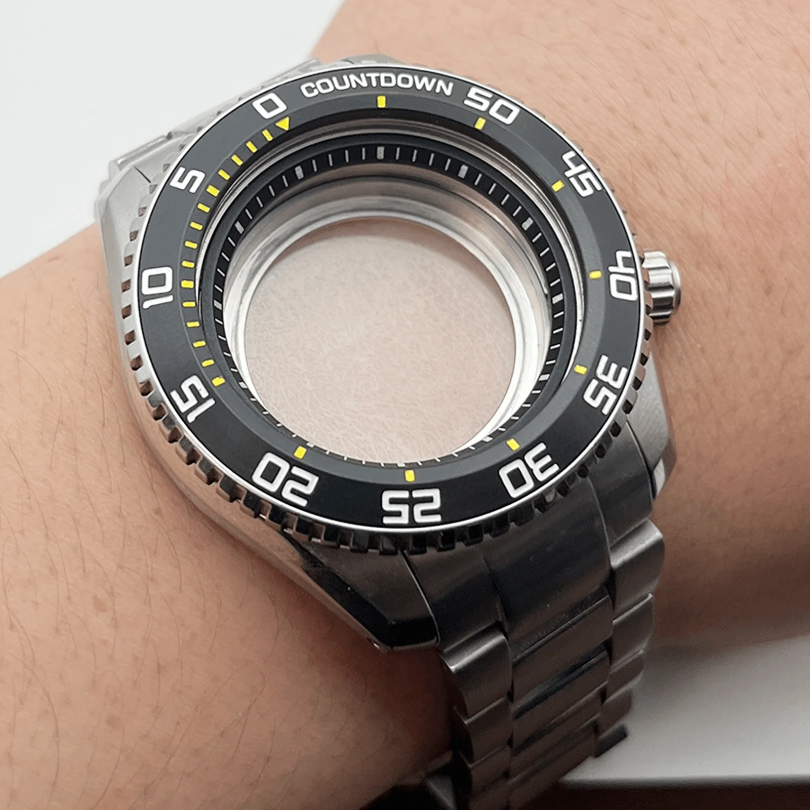 

Nh35 Case Stainless Steel Watch Case Fits Nh34 Nh35 Nh36 Movement Sapphire Glass Stainless Steel Bezel Insert Watch Case