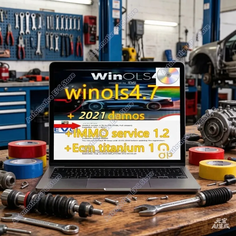 4 in 1 Winols 4.7 Full Activated + Damos 2021 Windows 7 10 11 No virtual Multi-language +ECM TITANIUM 1.61 + IMMO SERVICE Tool