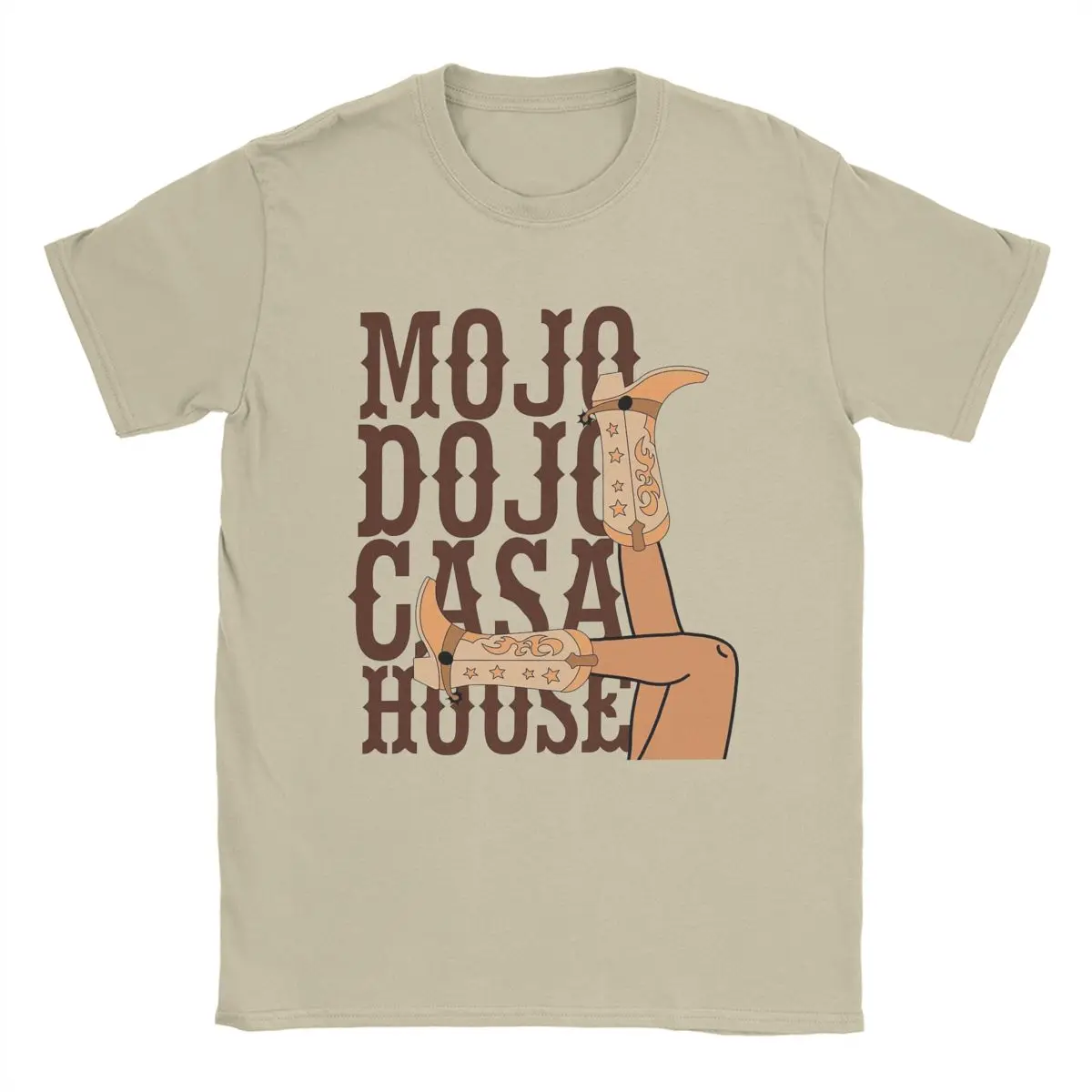 Novelty Mojo Dojo Casa House Western Cowgirl T-Shirts for Men Round Neck Cotton T Shirt Short Sleeve Tees Adult Clothes