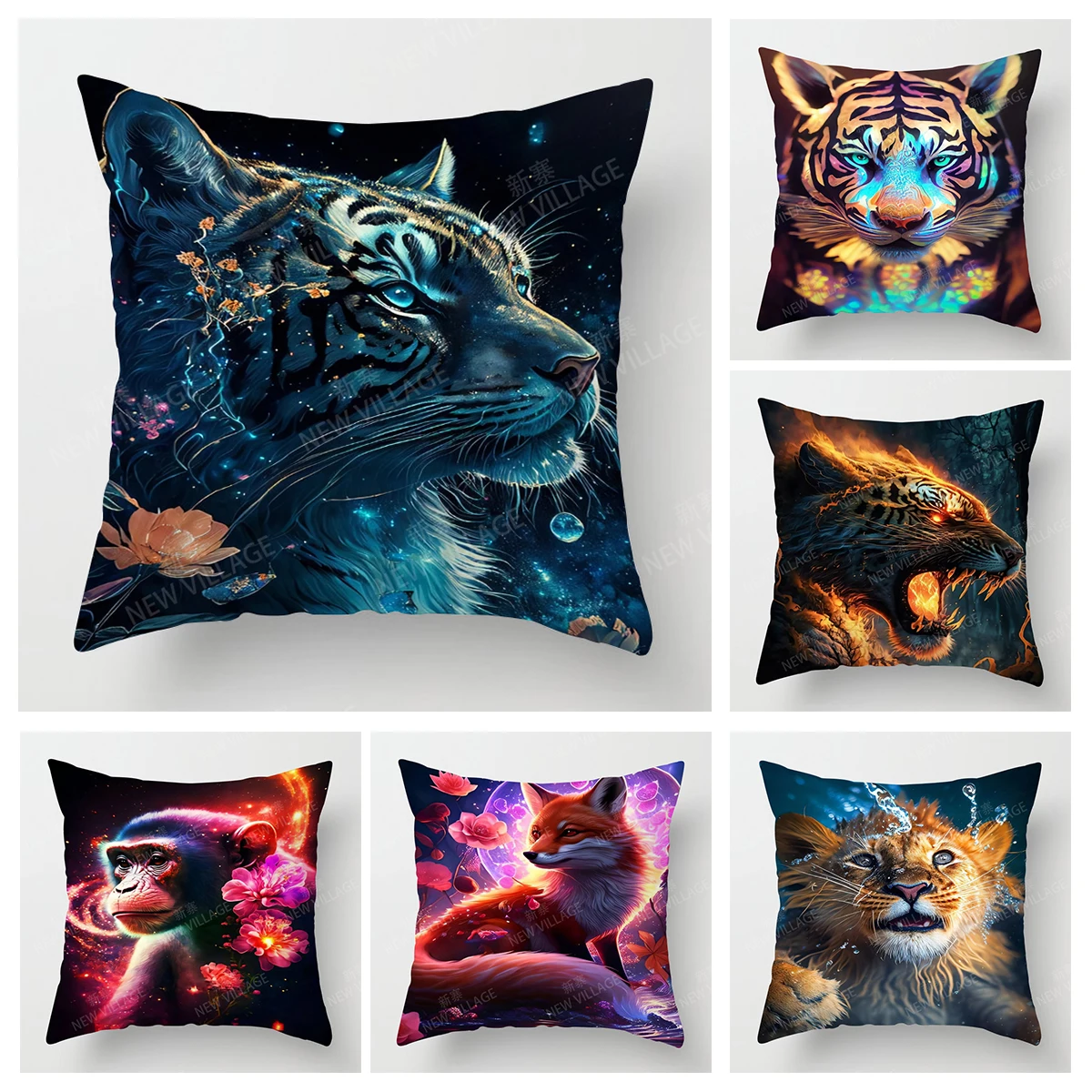 Home living room natural and Animal Styles decoration cushion cover home  throw pillow covers45*45 pillowcase40x40cm 50x50 45x45