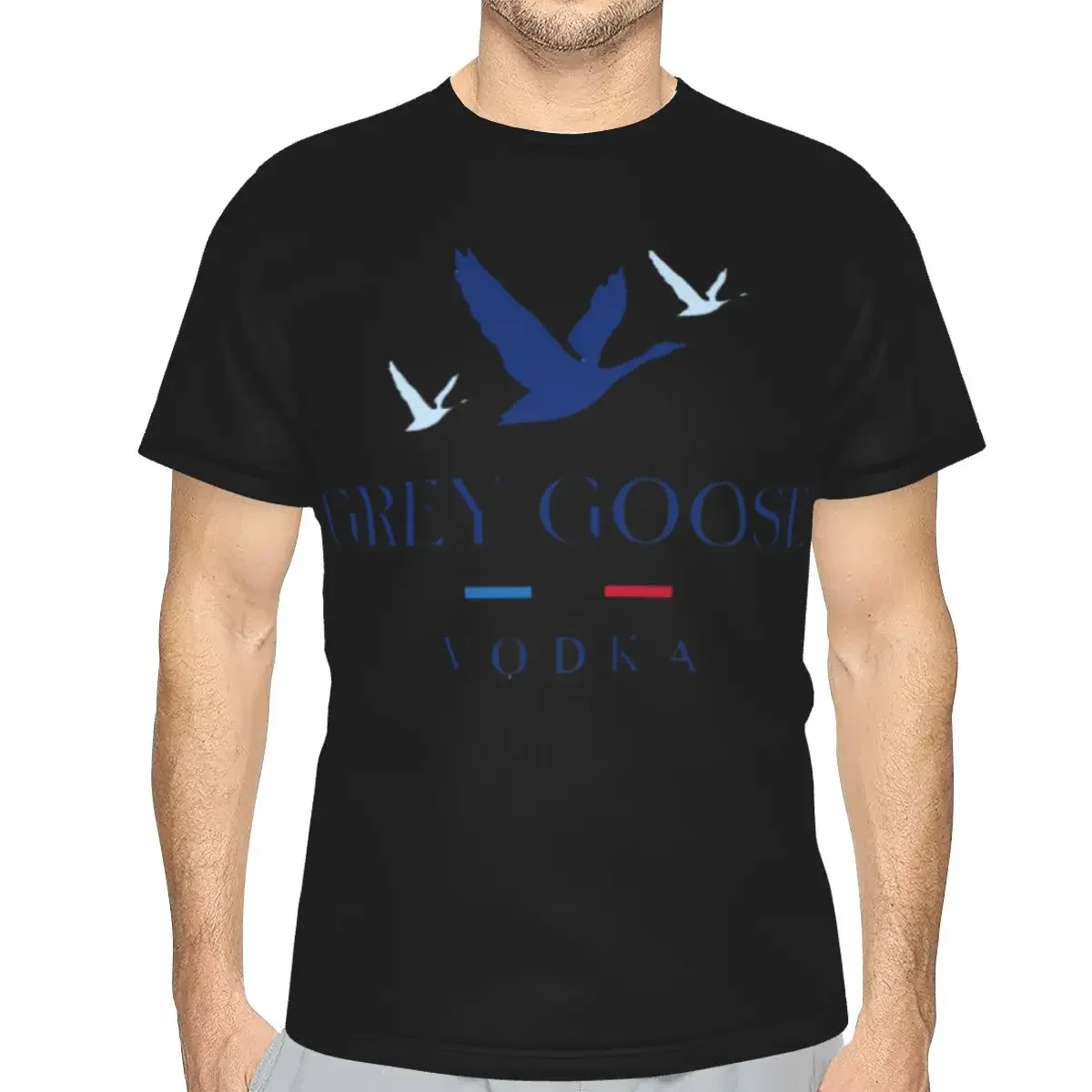 Camiseta Grey Goose Vodka 100% algodón, camisetas clásicas para hombre, camisetas de manga corta con cuello redondo