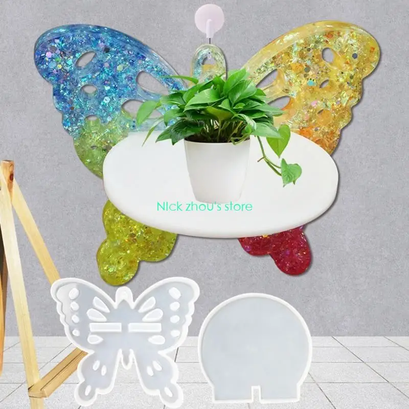 

E15E Silicone DIY Making Mold for Butterfly Rack Set Resin Casting Epoxy Mould DIY 2p