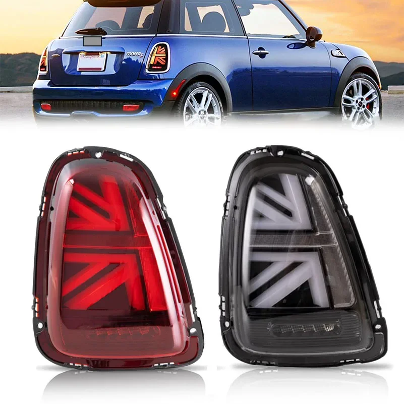 

2 pcs Car Rear LED Tail Light for JCW Union Jack Full LED Tail Lights Fits For Mini Cooper R56 R57 R58 R59 LCI 2007‑2015