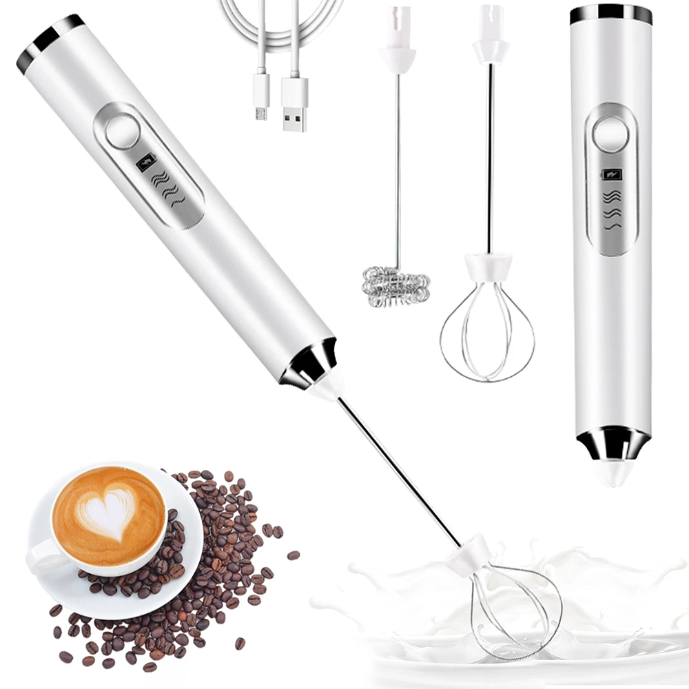 

Mini Milk Frother For Coffee Mixer Handheld Egg Blender Electric Milk Foamer For Matcha Cappuccino Creamer Whisk Frothy Bubbler