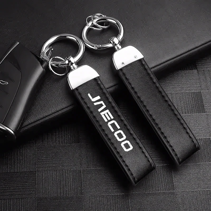 For Chery Jaecoo Tiggo 7 Pro 4 3 Gx EQ7 E3 Amulet Fora IQ Fulwin 2 Arrizo 6 QQ Car Key Cover Pendant Keychain PU Leather Keyring