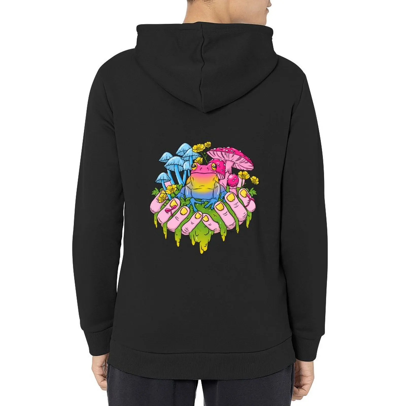

Pansexual Frog Fungi Handful Hoodie korean style clothes men's clothing autumn new products anime clothing hoodie streetwear