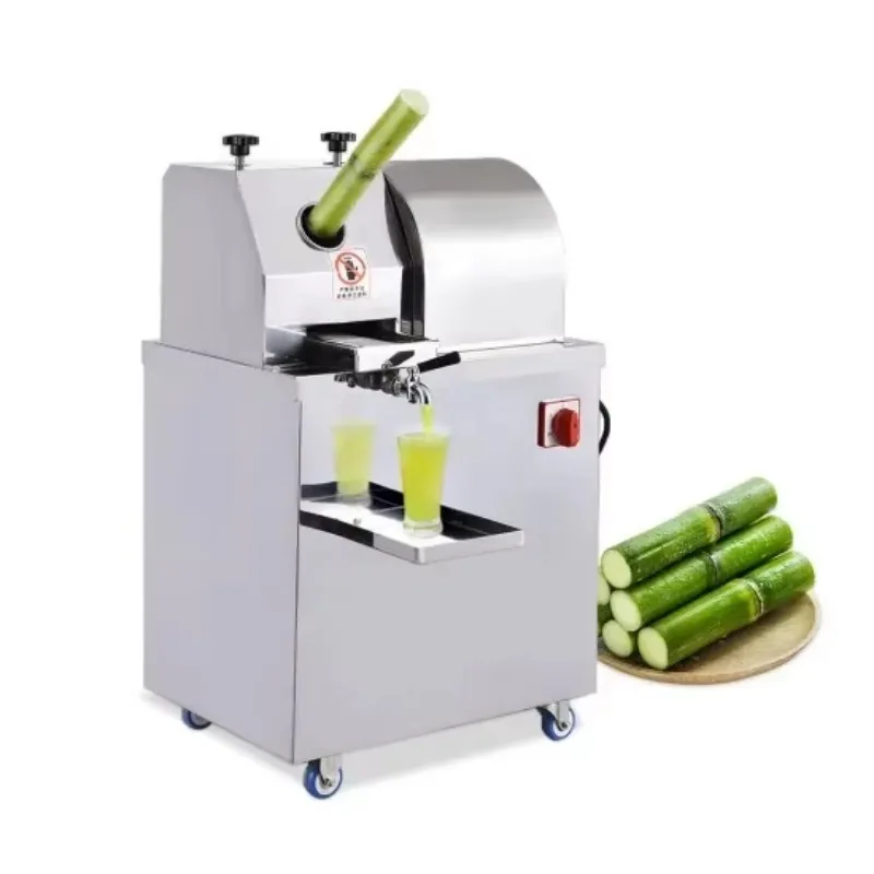 

Factory Supply Industrial Stainless Steel Sugarcane Juicer Electric Sugarcane Juice Making Machine
