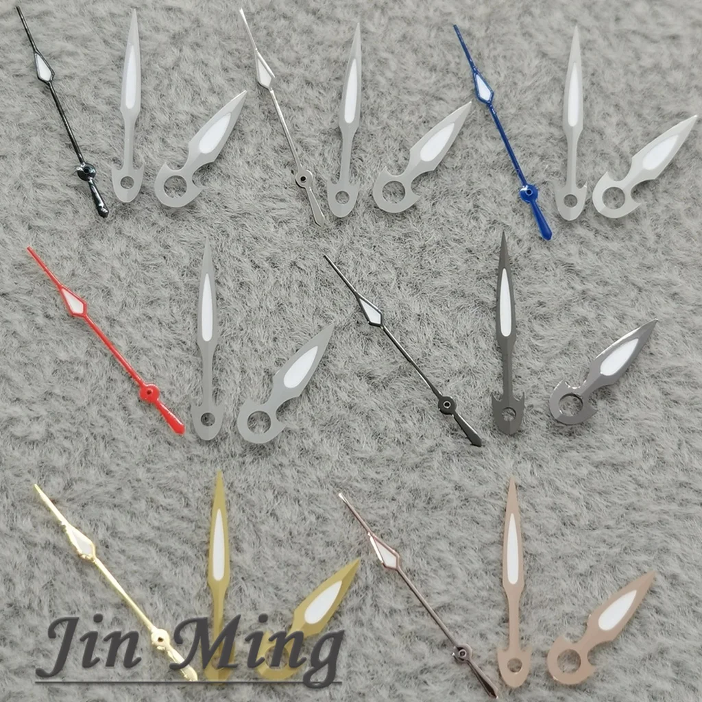 Hohe Qualität Uhr Hände 12,5*12*8 C3 Grün Leuchtende Silber Gold Für NH35 NH36 7S26 7S36 4R35 4R36 Bewegung Uhren Zubehör
