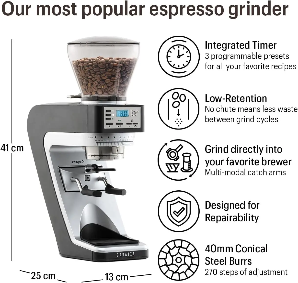 270 Conical Burr Coffee Grinder