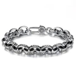 Bracelet Mantra Six Rick pour hommes et femmes, véritable argent massif S925, cadeau de bijoux tendance rétro, 2023 réel, prix d'usine, nouveau, 100%