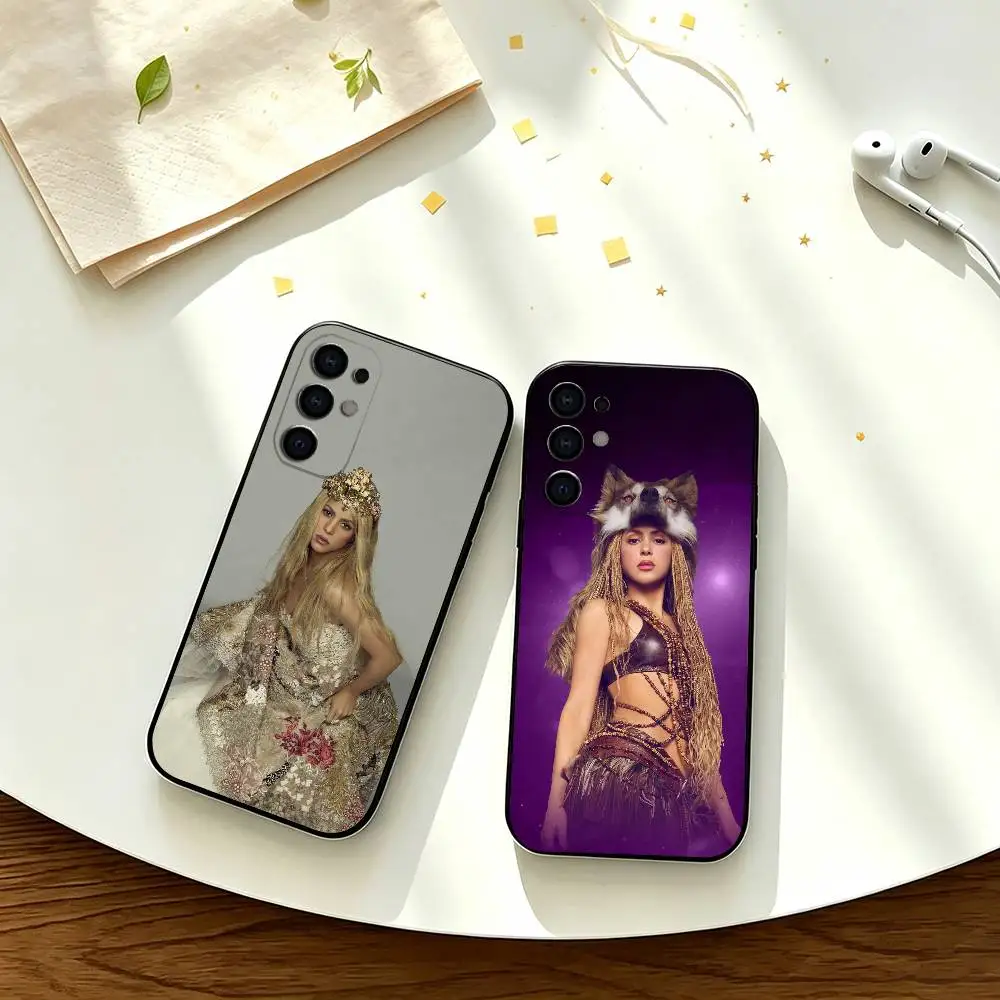 Popular S-Shakira-A   Phone Case For Samsung S25,S23,S22,S20,S21,S30,Ultra,Plus,Note,5G Black Cover