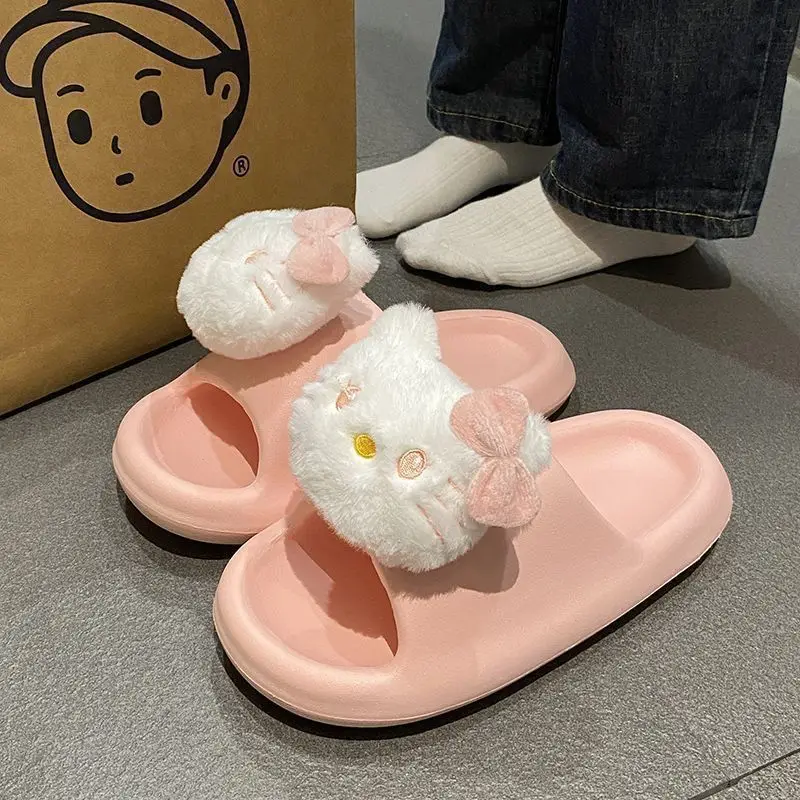 

Hello Kitty Summer New Slippers 2026 Best-Selling Women's Thick-Soled Sandals Girls Beach Gift Cartoon Cute and Comfortable Ins