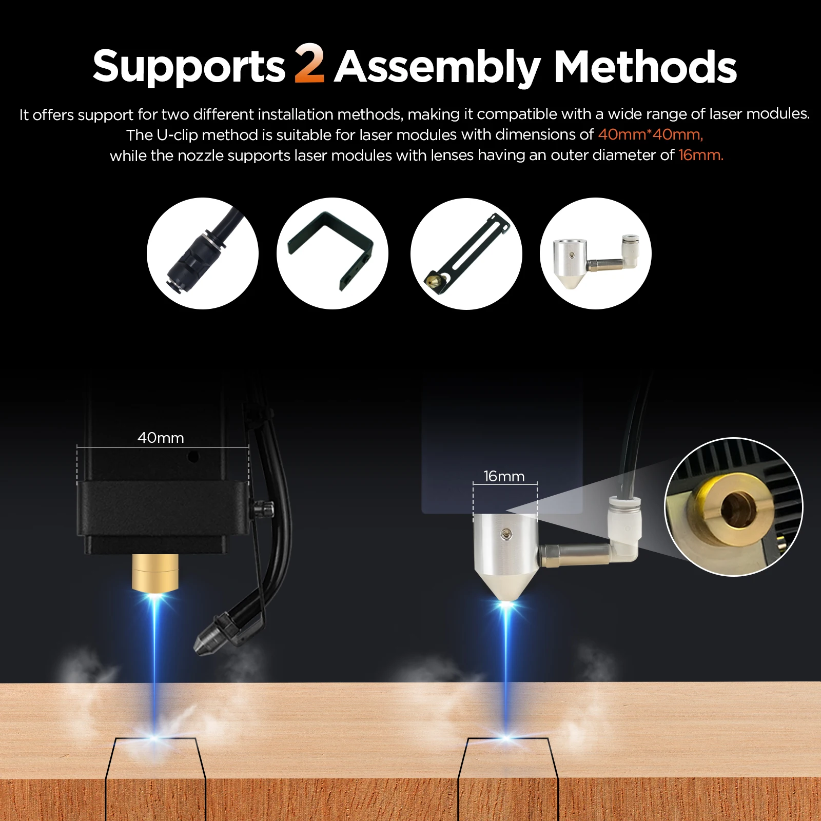 ACMER C4 Laser Air Assist For Laser Cutter and Engraver 30L/min Air Assist Pump Lower Noise Compressor for CNC Laser Engraver