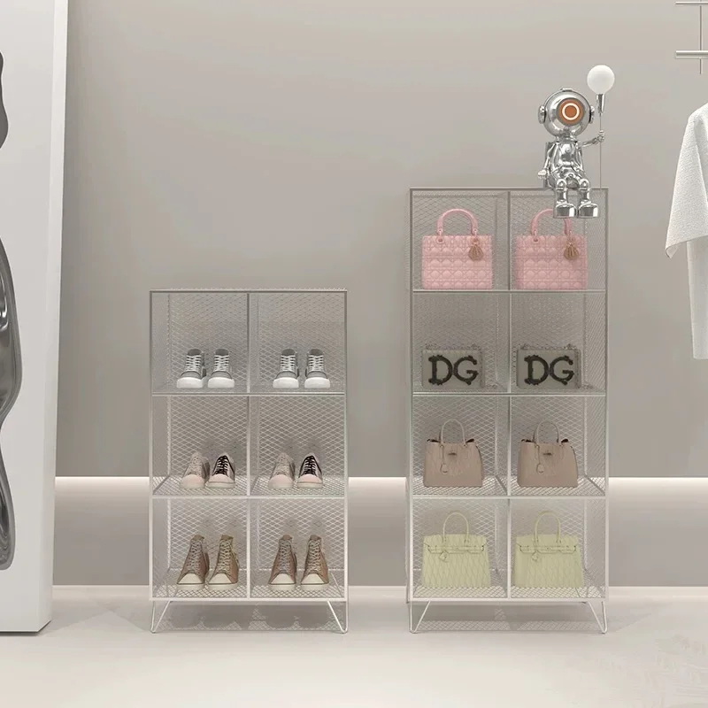 Clothing store, bags, shoes, shelves, multi-layer shelves, floor-to-ceiling display cabinets, women's clothing store, storage di