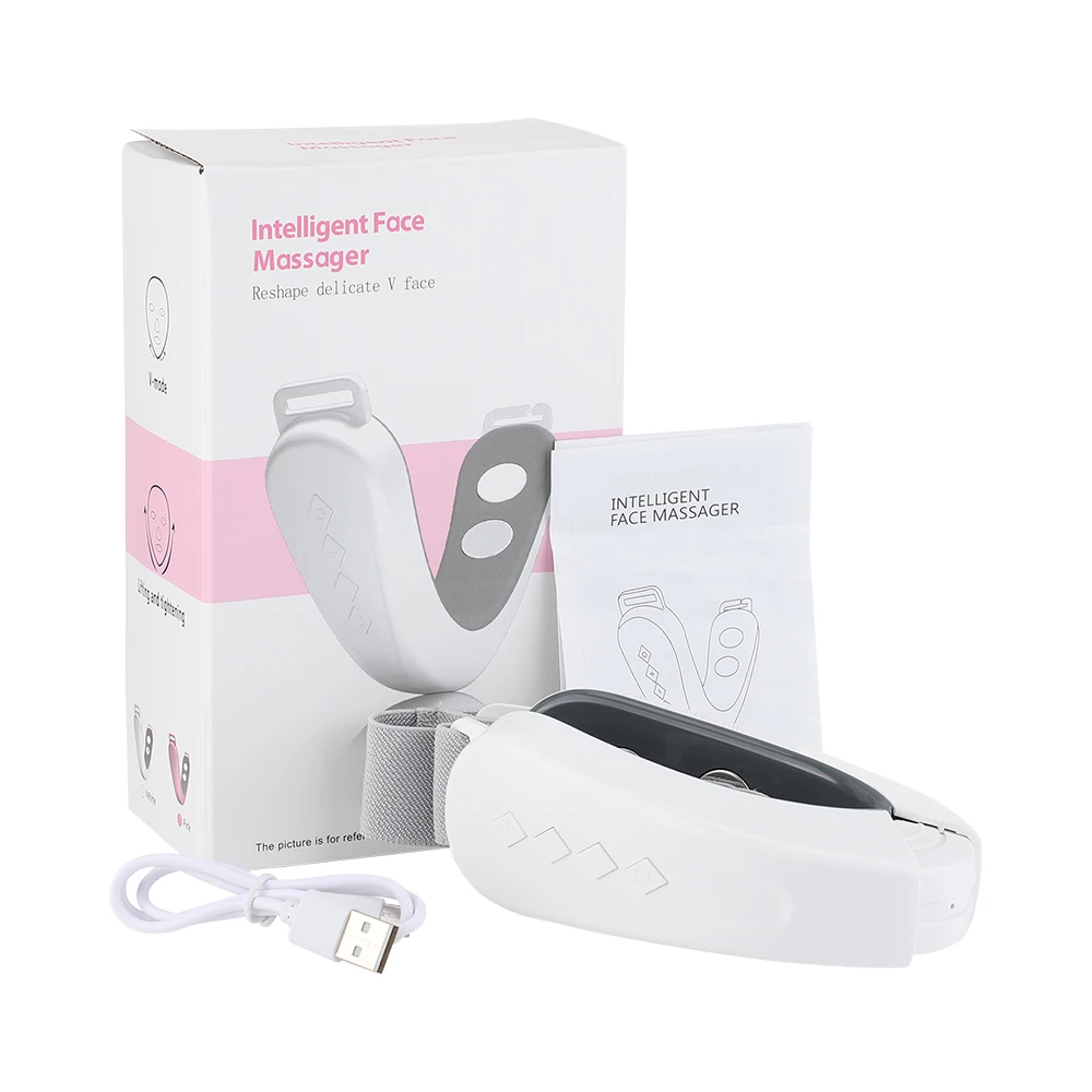 電気 V フェイスフェイスリフト装置 LED 光子療法微電流肌引き締め二重あごリムーバー EMS 顔痩身マッサージャー