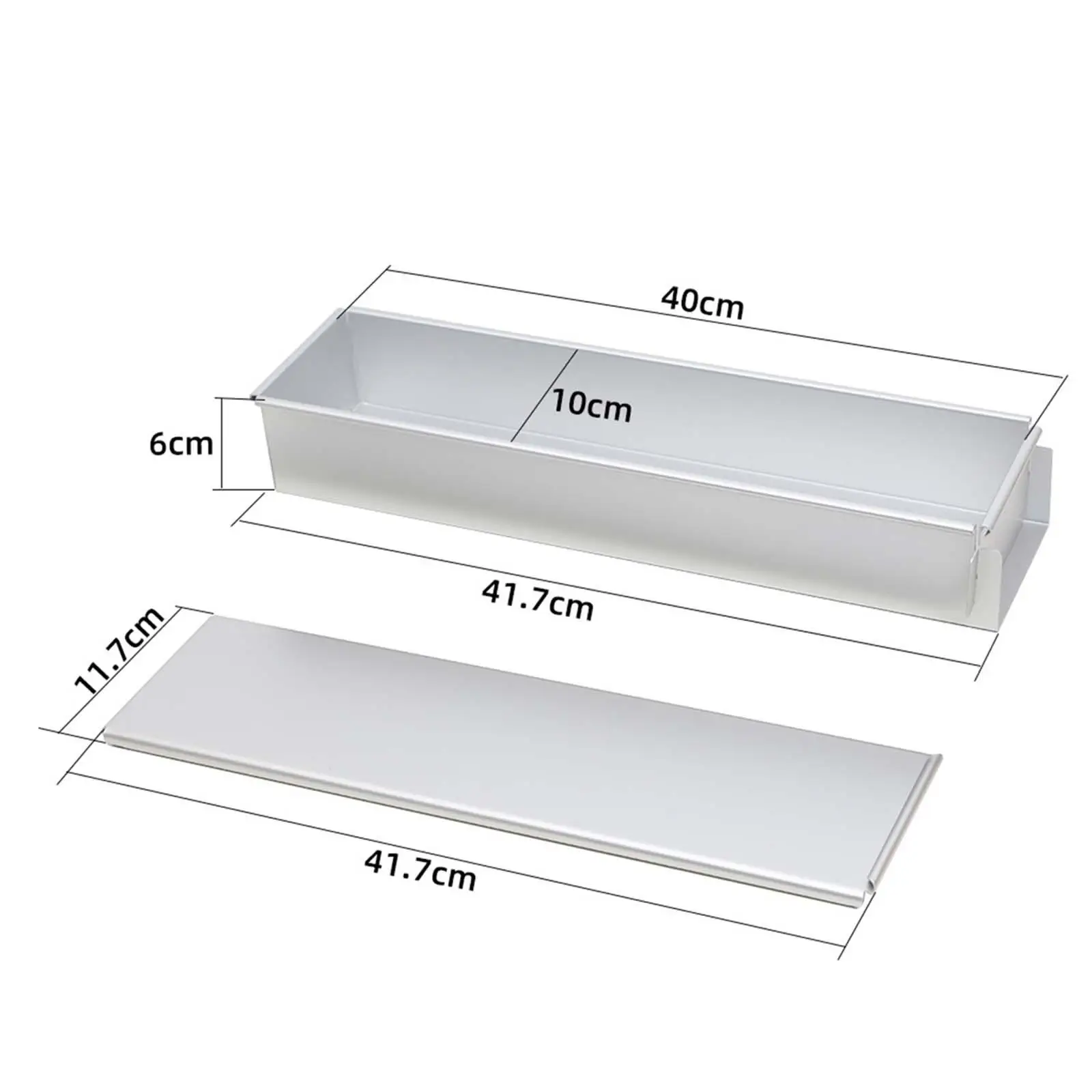 Cheesecake Pan Easy Clean with Lid Nonstick Brownie Pan Cake Tin Rectangular Cake Pan for Pastry Baking Tools Cheesecake Coffee