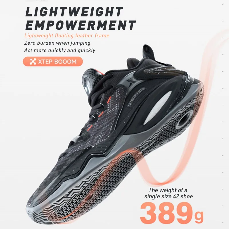Xtep Light Attack 2.0 V3 Basketball Shoes For Men 2024 Spring Men\'s Mid Top Wear-Resistant Training Sneakers 876119120010