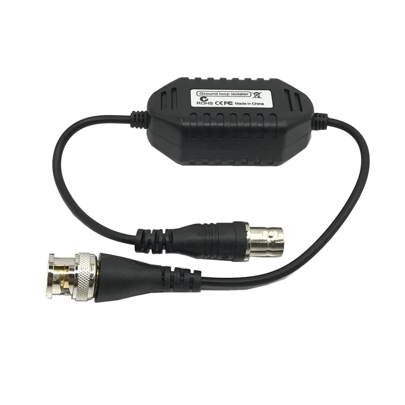 Aislador de bucle de tierra de vídeo Coaxial Balun BNC macho a hembra para cámara CCTV