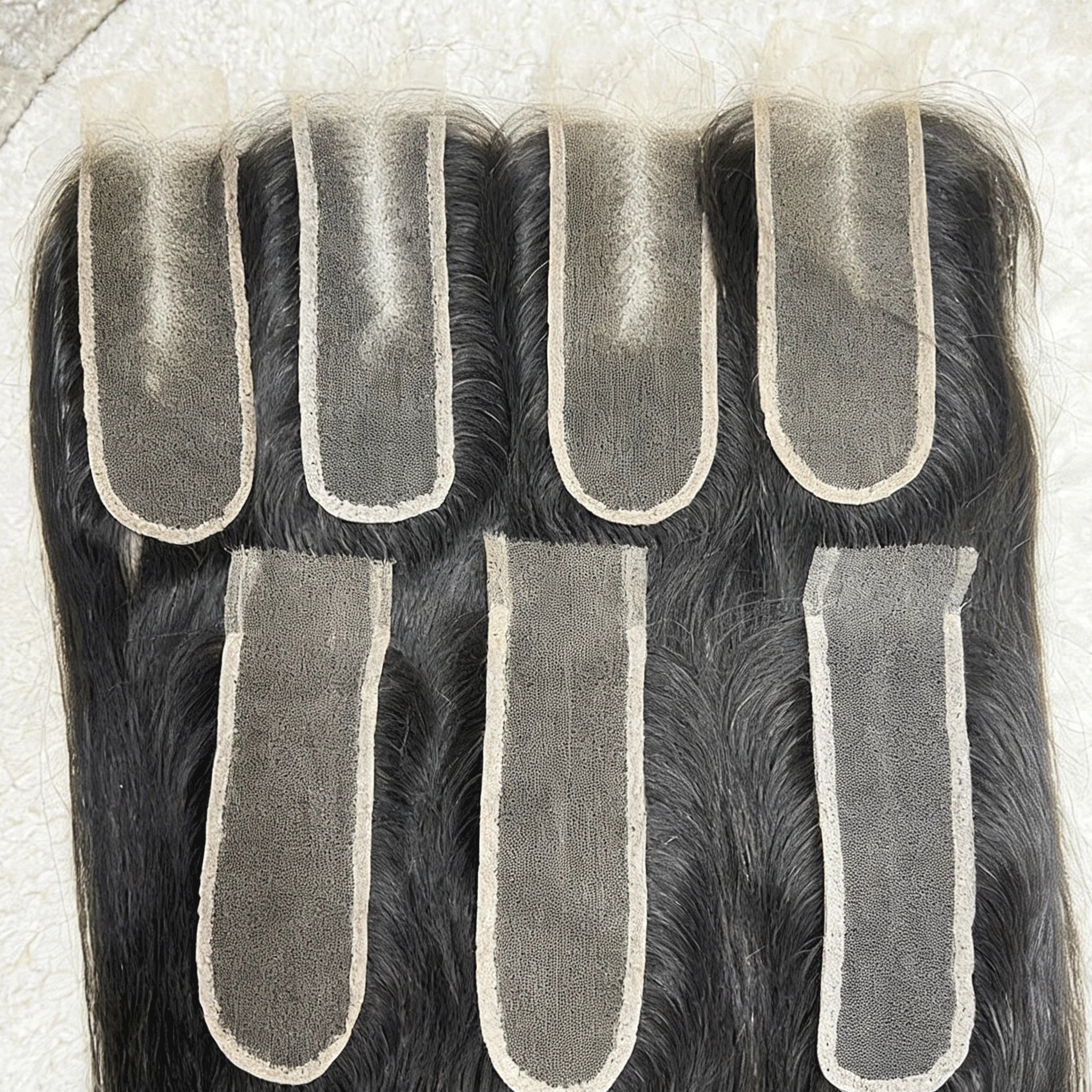 

Недорогие прямые пряди из натуральных человеческих волос 2x6 с прозрачной кружевной застежкой, предварительно выщипанные, бразильские, натуральные, для наращивания