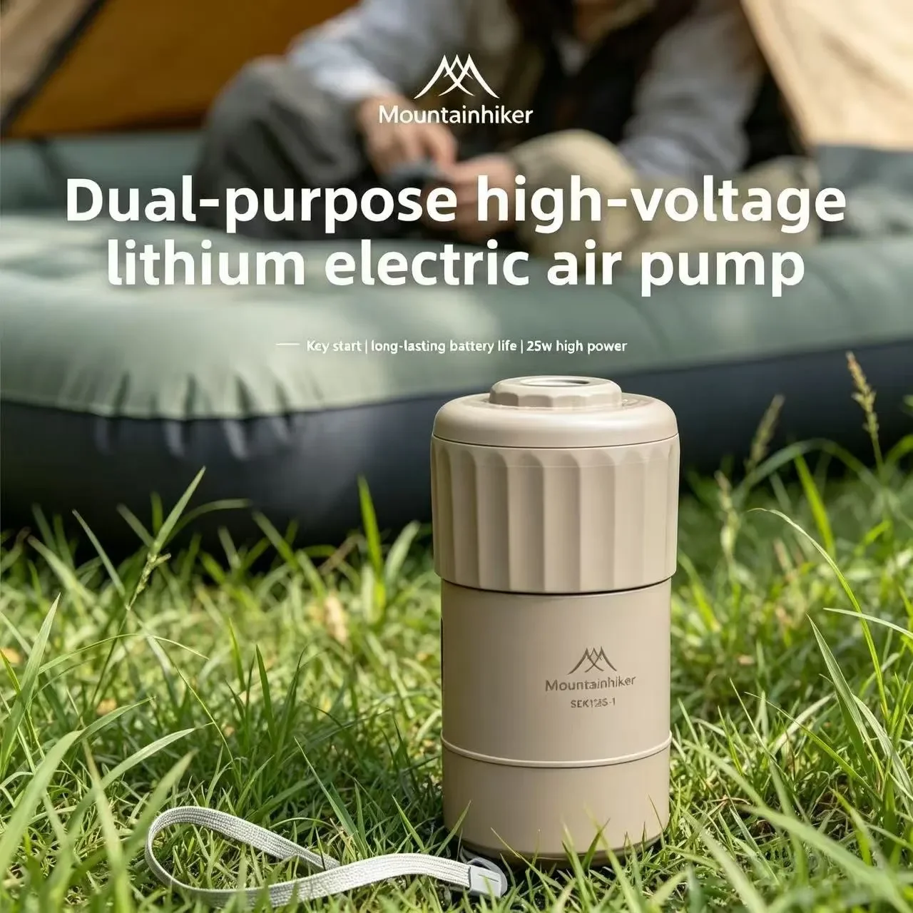 Portable Air Pump Camping Mattress Wireless Inflator Rechargeable Air Cushion Inflator Hiking Air Cushion Inflator/Deflator Pump