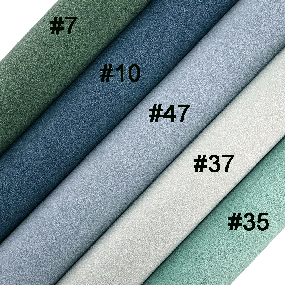 30x134cm Roll Plain Color Frosted Suede Sole Faux Syntetic Leather Fabric Material For Hair Bows Earring Handbags DIY KY008