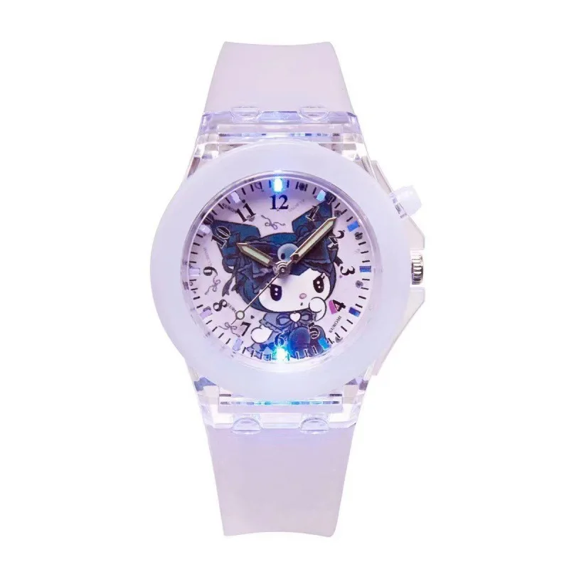 Sanrio Watch Kawaii  Kuromi Smart Bracelet Anime Student Multifunctional Waterproof Watch Anime Luminous