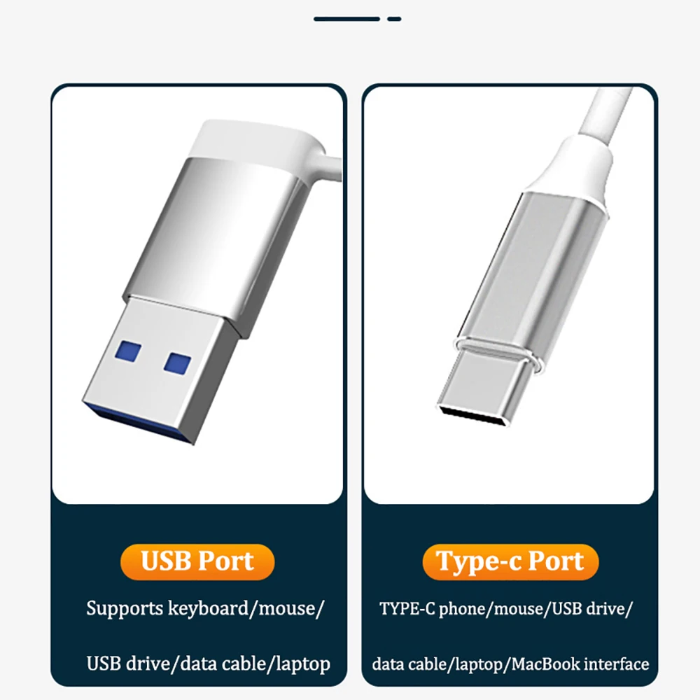 4-IN-2 USB Hubs Type C to USB 3.0 Hubs USB C Docking Stations USB  Adapter OTG 3.0 2.0 USB Splitter For Xiaomi Huawei Macbook