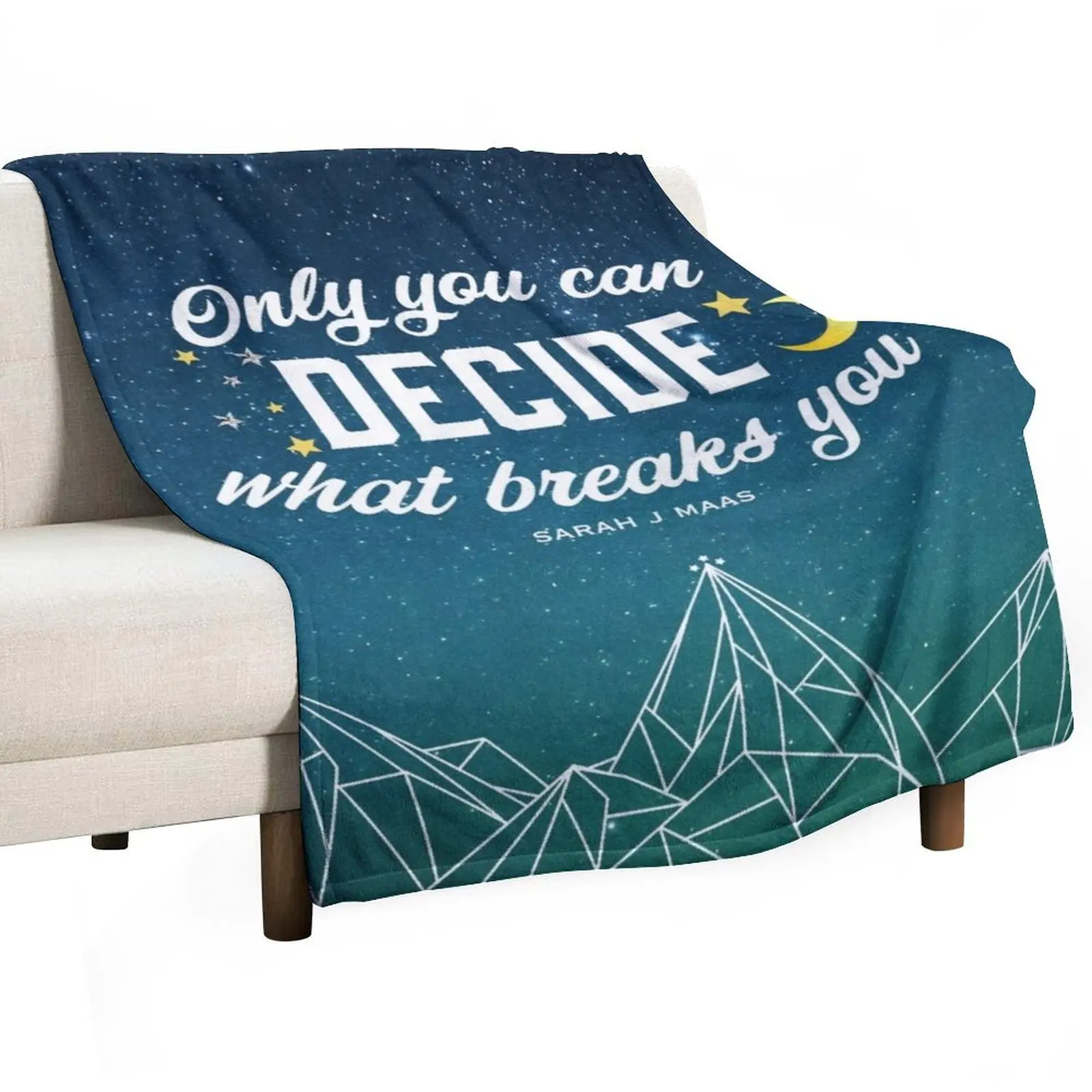 

Only you Can - Sarah J Maas Throw Blanket Vintage Sofa Sleeping Bag Soft Blankets