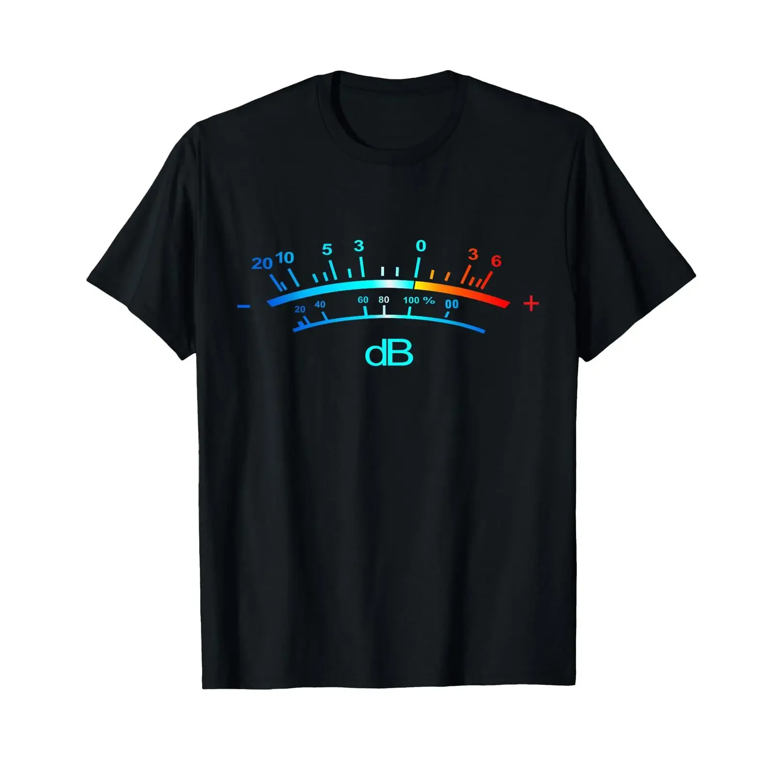 VU Meter dB T Shirt vintage Washed Slightly Casual Stylish Breathable Versatile designer clothes Soft graphic Comfortable
