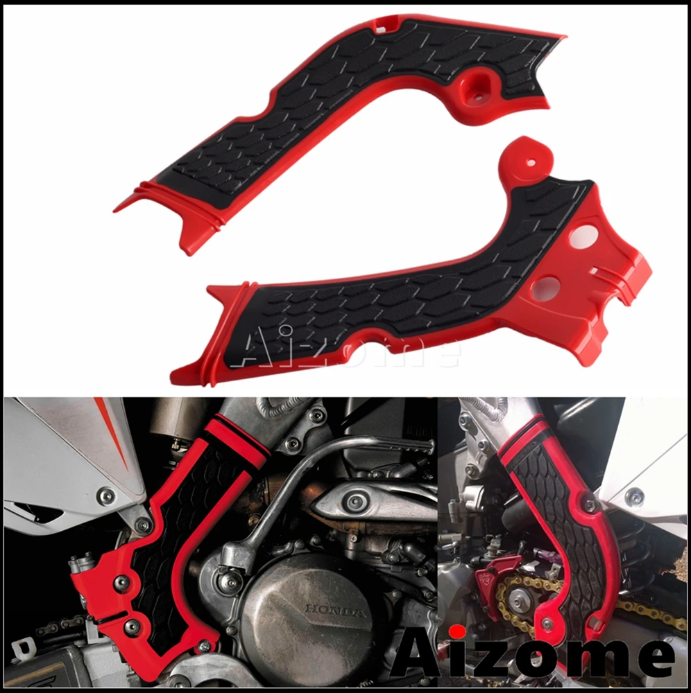 Motocross X Frame Guard For Honda CRF 250 300 450 R RX 250R 250RX 300RX 450R 450RX Crash Cover X-Grip Frame Protector 2017-2019