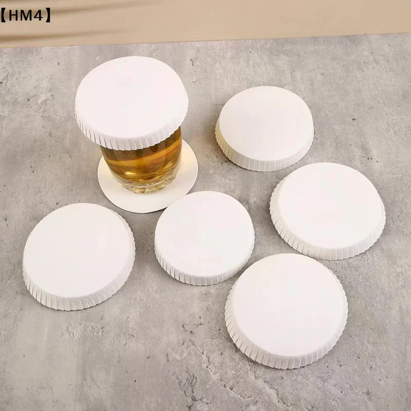 Tapas desechables para bebidas, paquete de 100, protección transparente para vasos de vidrio, para picnics, fiestas, uso fácil al aire libre〔HM4〕