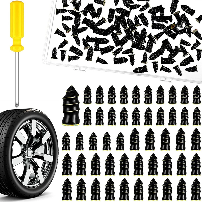 Car Motorcycle Vacuum Tyre Repair Nails Truck Scooter Bike Tire Puncture Repair Tubeless Tools Rubber Metal Accessories 10/30Pcs