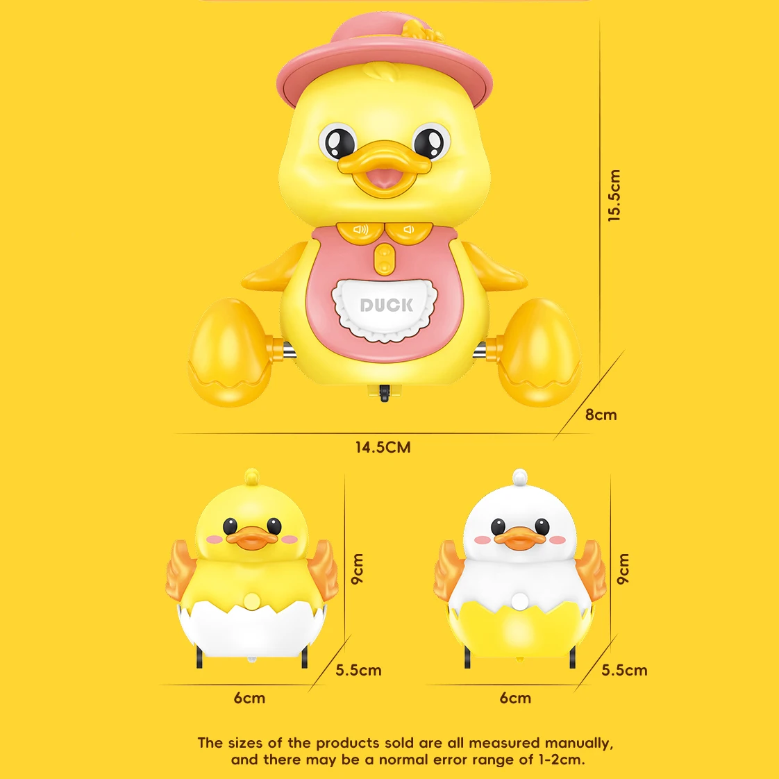 Kruipen Muzikaal Eend Speelgoed voor Baby 3PCS Muzikale Moeder Eend en Eendjes Vroeg Leren Interactief Kruipen Speelgoed voor baby Cadeau