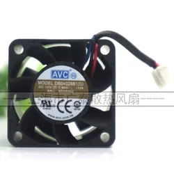 New Cooler Fan for AVC DB04028B12U 12V 0.66A 4cm 4028 3-wire Dual Ball Cooling Fan 40*40*28MM