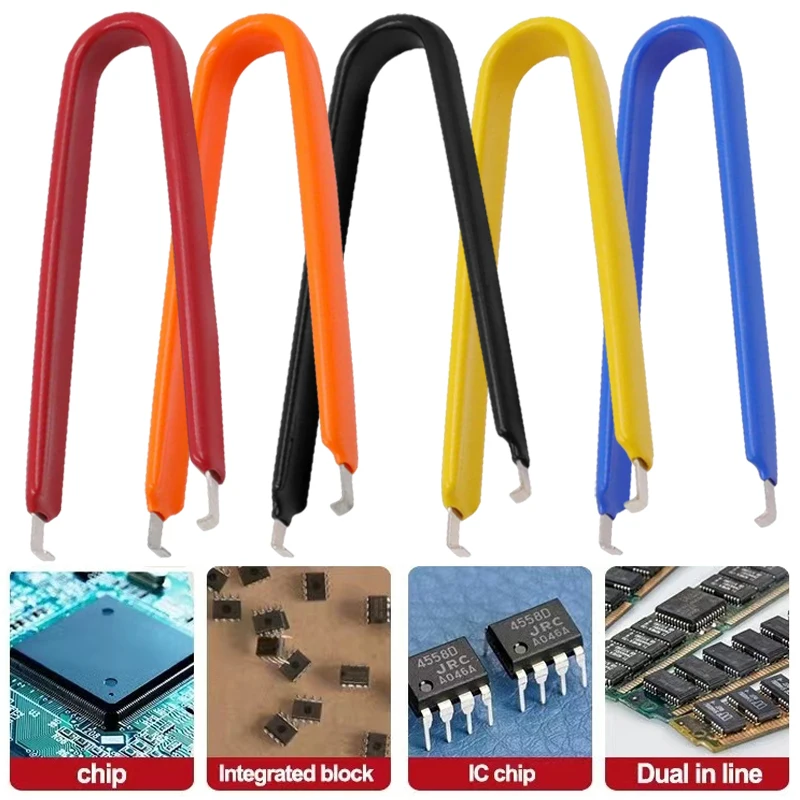 20Pcs U Type IC Extractor Tweezers Chip Component Clamp Integrated Block Puller Mechanical Keyboard Switch Remover Tools