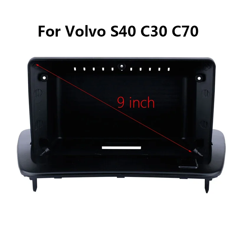 9 inch Car Radio Fascia For VOLVO C30 C70 S40 Auto Audio Install Dash Panel Bezel Head Unit Refit Frame Kit