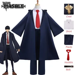 Mashle Cosplay Costume Anime Mashle: Magic and Muscles Blue Trench Coat Kids Adult Outfits Carnival Party Role Play Uniform Men