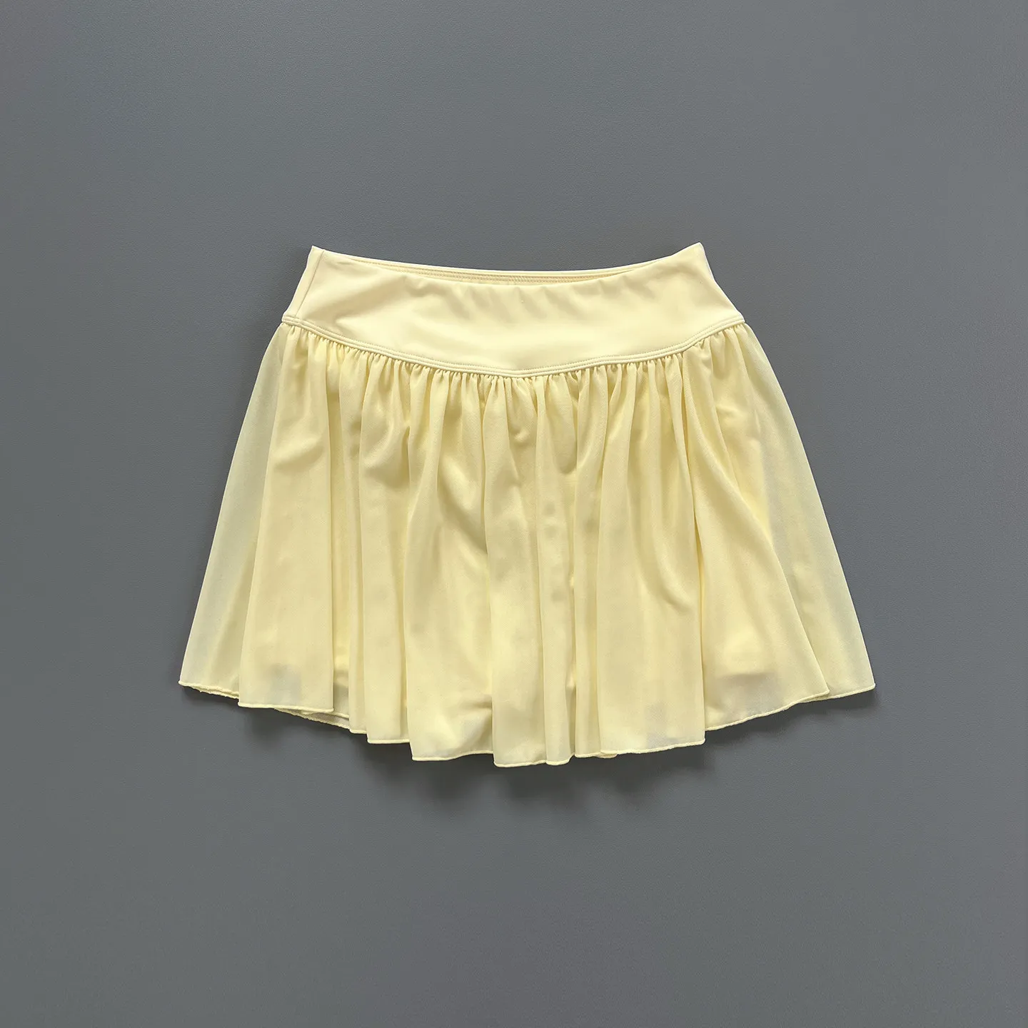 Damen High-Waist Mesh Plissee-Tennisrock mit integrierter Shorts, schnelltrocknend, weich, atmungsaktiv, für Ballett, Fitness und Sport – Detail 11