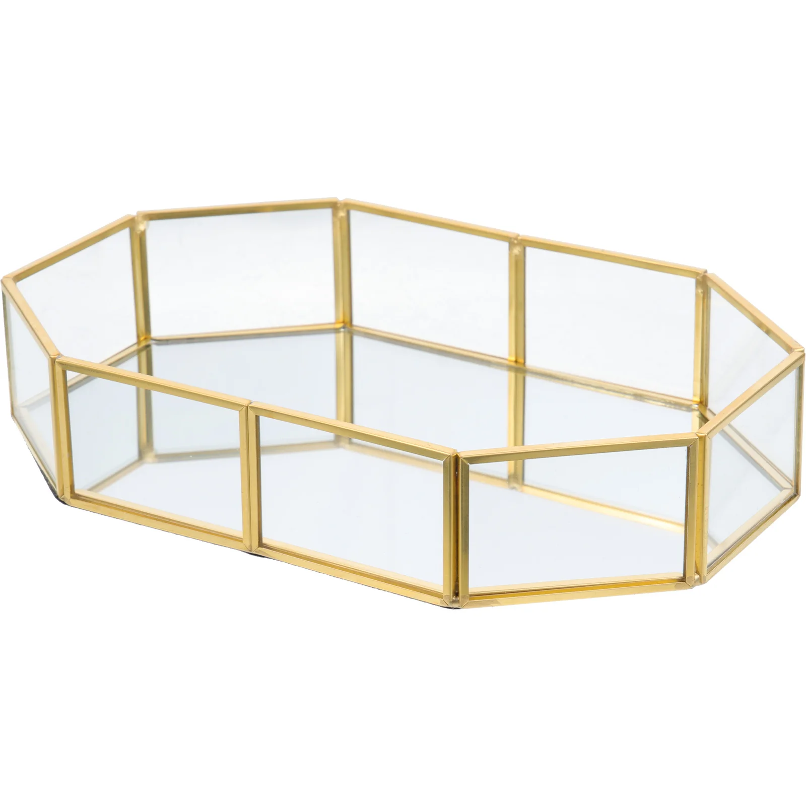 

Multipurpose Jewelry Storage Tray Octagon Ring Holder Desktop Organizer Vanity Tray Earrings Decorative Ring Dish
