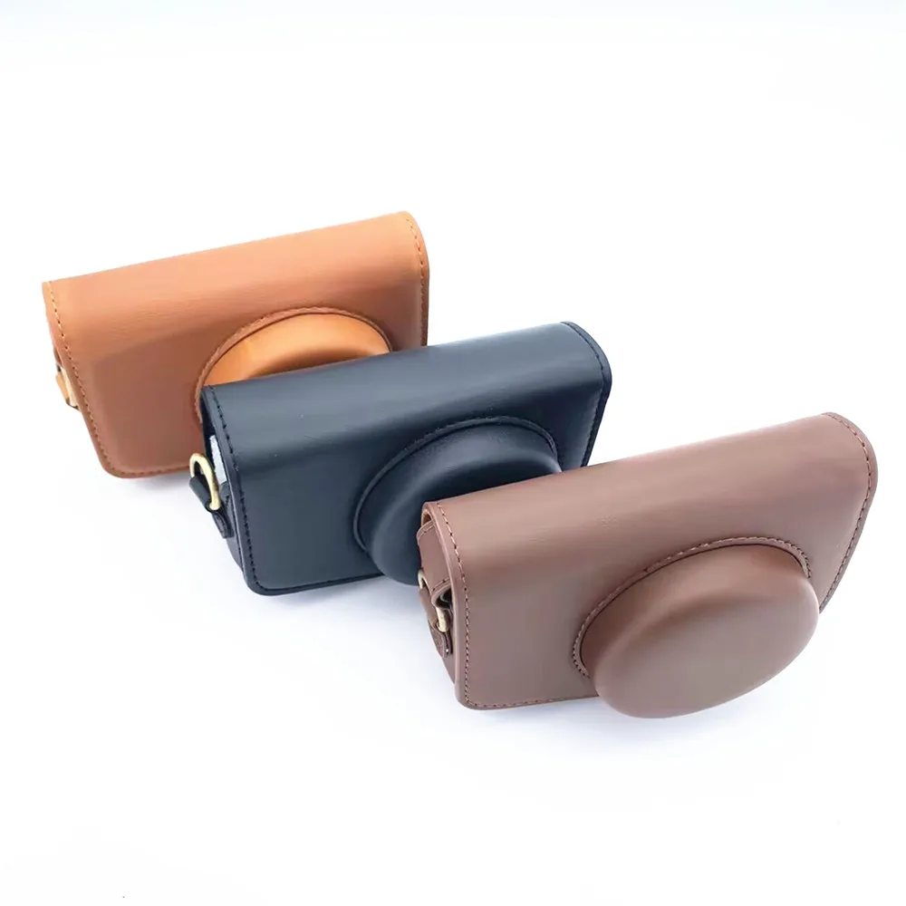 SX740/730/720 Synthetic Leather Camera Base Body Cover Kit Case Protector for Canon PowerShot SX740 SX730 SX720 HS Camera