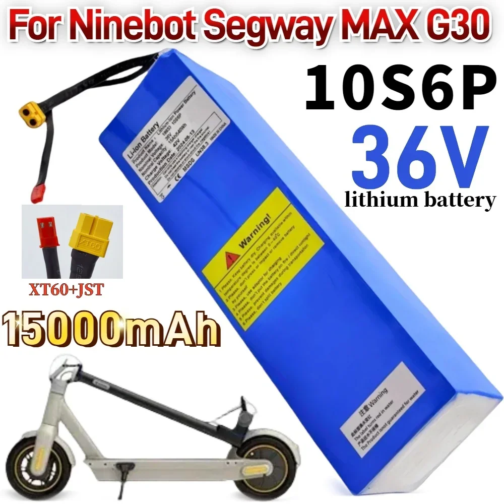 

36V 15000mAh 18650 Li-ion Battery Pack 10S6P 540Wh For Segway Ninebot MAX G30 Electric Scooter Special Battery