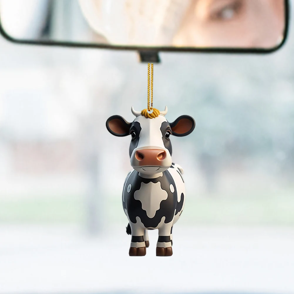 Car Keychain Highland Cow Cartoon Keychains Bag Decoration Keychains For Women Girl Purse Bag Car Charms