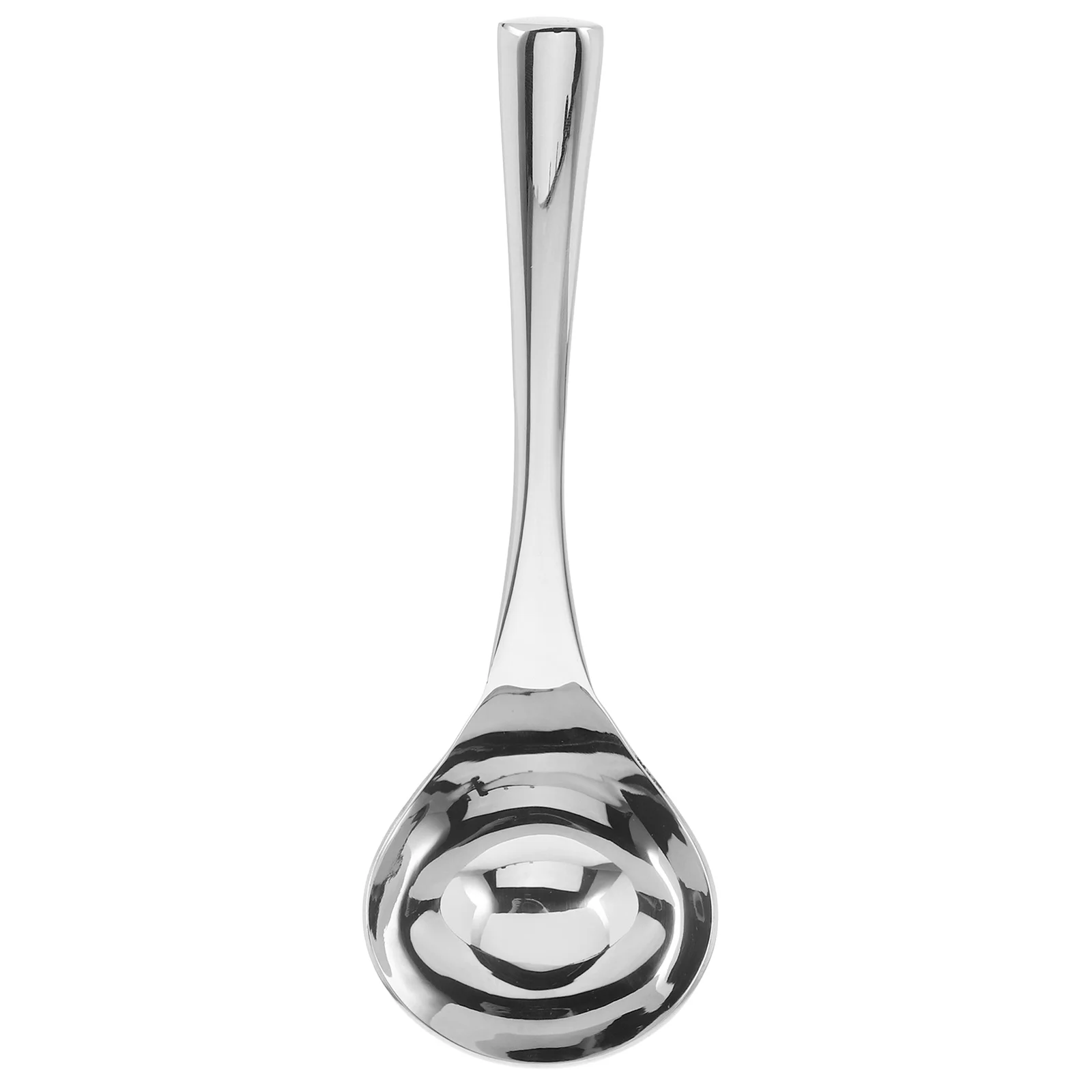 

Small Sauce Ladle Stainless Steel Mirror Polished Soup Spoon Metal Meat Sauce Scoop Kitchen Utensil Restaurant Supply Dishwasher