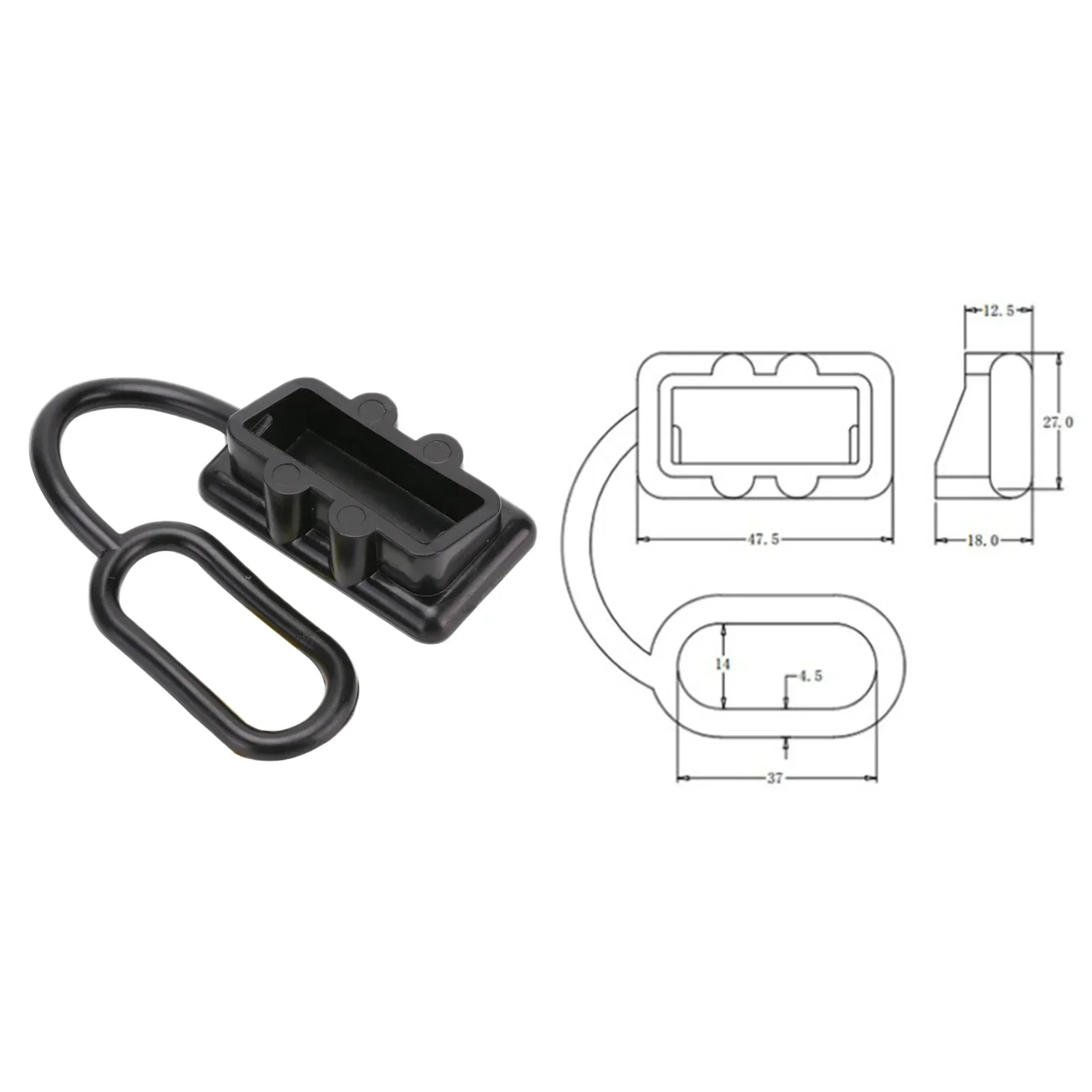 Battery Connector Kit Essential 4 Piece Dust Cap Set for Anderson Plugs Keep Your Connectors Safe Clean and Reliable