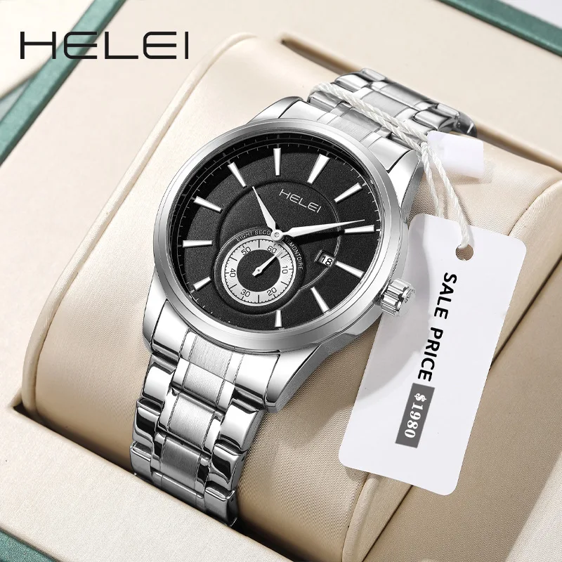 Swiss brand new waterproof ultra-thin men's watch calendar quartz watch live foreign trade hot-selling models