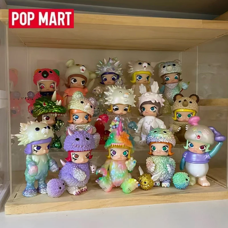 POP MART Molly x INSTINCTOY Erosion Molly Serie de Disfraces Caja Sorpresa Bolsa Misteriosa Muñeca Juguetes Lindos Adornos de Escritorio