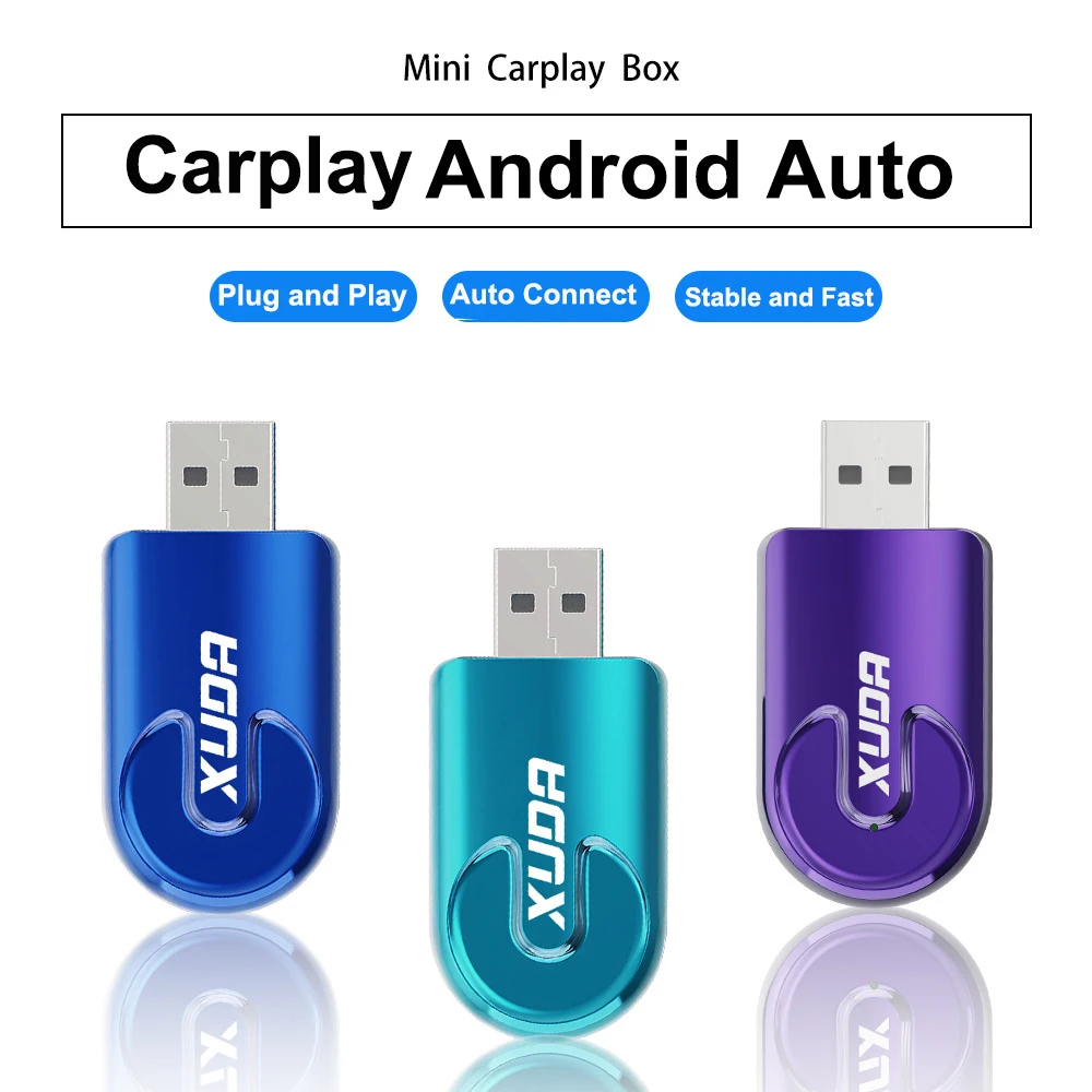 2 in1 Wireless CarPlay Adapter for Apple iPhone Android Wired to Wireless Carplay AI Box USB Type C Connection Auto Car Dongle